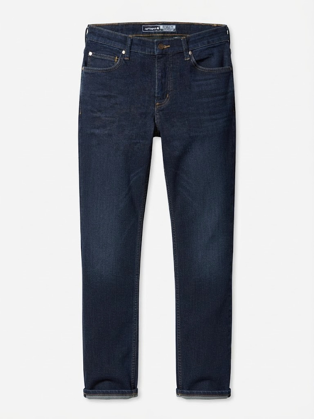 NWT Carhartt Women's Relaxed Fit Fleece Lined Jeans Dark Blue Denim Size 8
